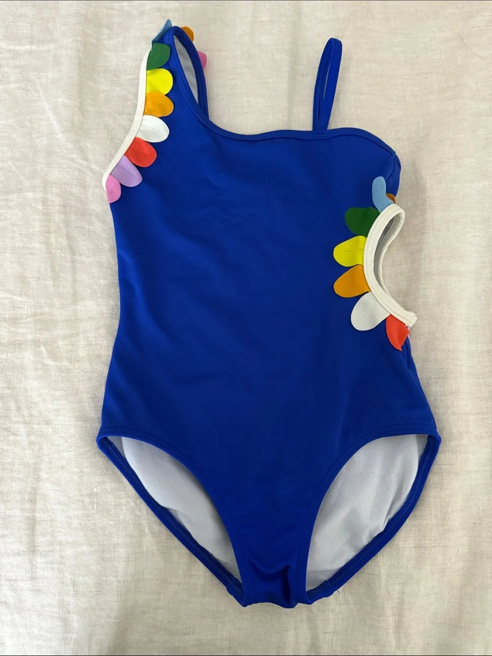 Mini Boden Cut-Out Flower Swimsuit